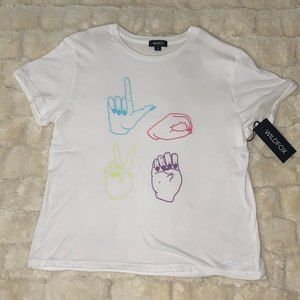 Wildfox Love Signs KEKE NWT SIZE large